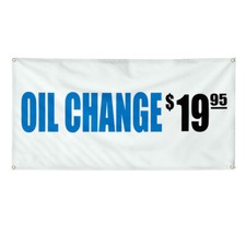 Vinyl Banner Multiple Sizes Oil Change  19.95 Business Automotive Outdoor