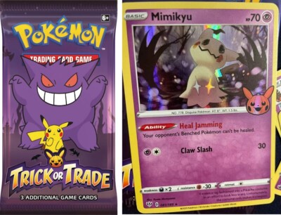 Sealed Packs - 10x Pokemon TCG Halloween 🎃Trick or Trade BOOster Bundle  Packs