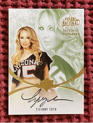 Tiffany Toth 2013 National Autograph Benchwarmer Card! HOT Playboy