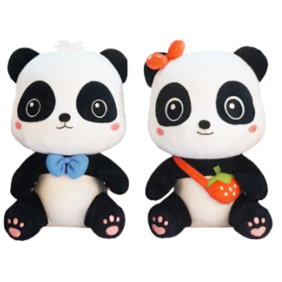 BabyBus Plush Doll Soft Stuffed Toy Panda KIKI MIUMIU 25cm Kids TV Animation