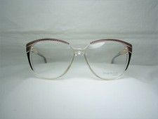 Jacques Fath luxury eyeglasses scallop Cat Eye Gold plated men women frames NOS
