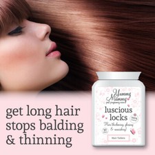 YUMMY MUMMY PREGNANCY HAIR PILLS THICKER FULLER HEAD OF HAIR