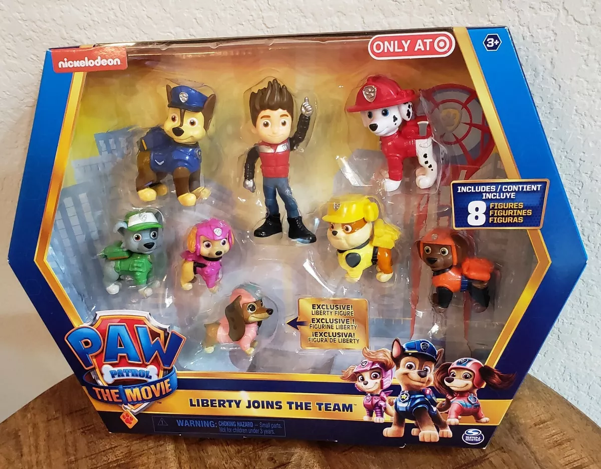 Paw Patrol The Movie Liberty Joins the Team Figures !! 8 Figures