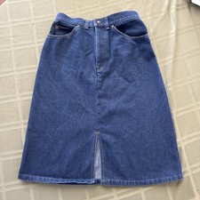Vintage LEVI'S Orange Tab Denim Skirt Size 12