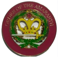 ORDER OF THE AMARANTH CUT-OUT CAR EMBLEM