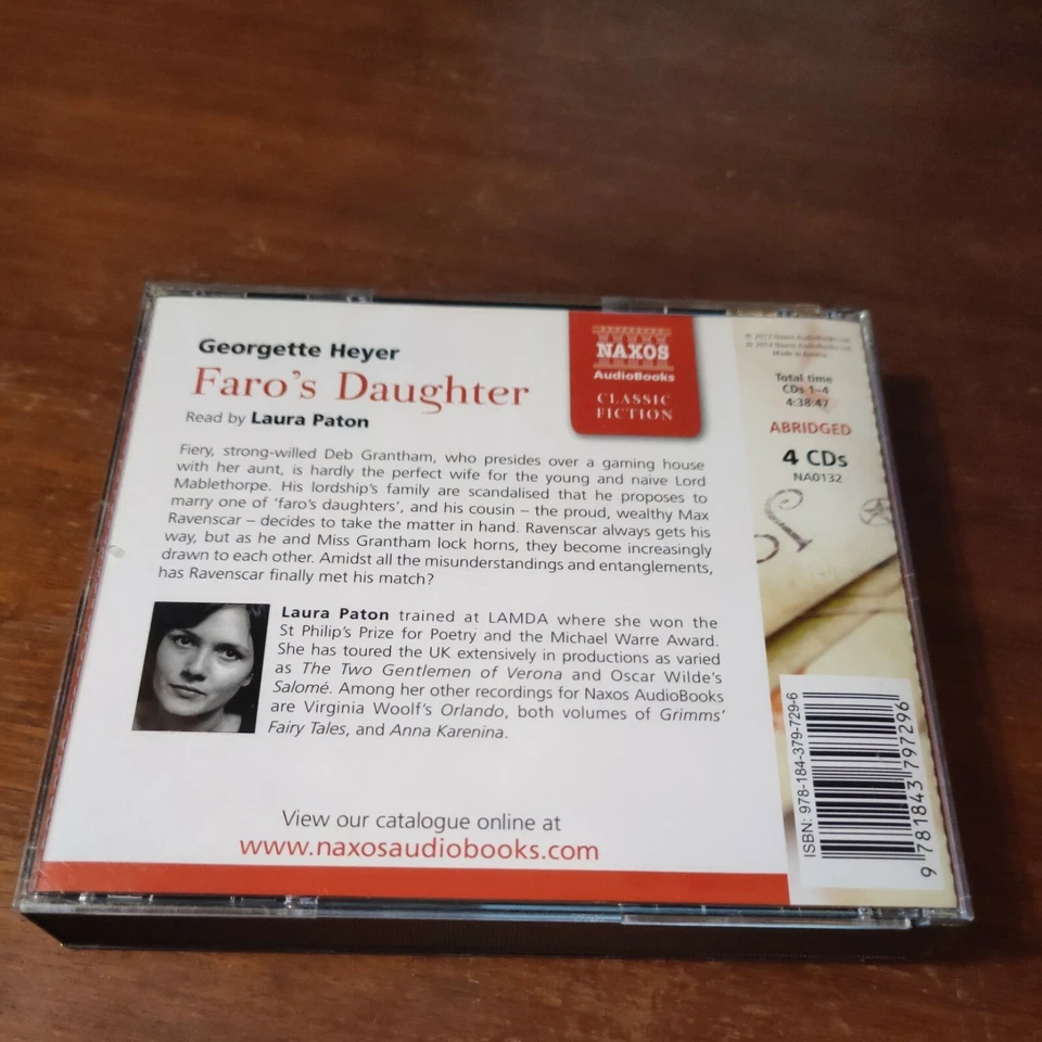 Pharaoh's Daughter's George's Hire Audiobook 4X CDs Read By Laura Pattern Naxus  - image 2 of 4