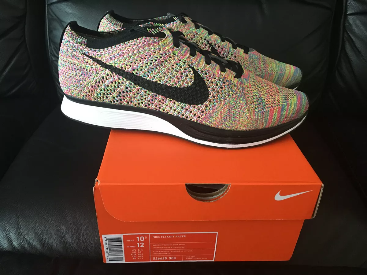 NIKE FLYKNIT RACER MULTICOLOUR 3.0 UK 6 6.5 NEW | eBay