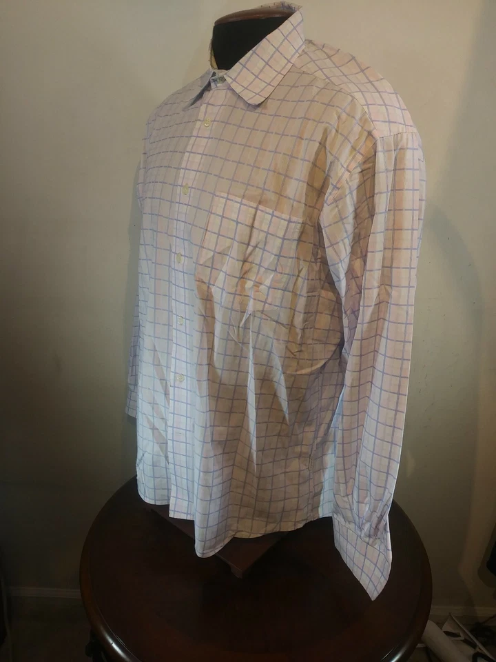 Alex Cannon XL Men's Long Sleeve Button Up Shirt pink long sleeve - Image 4 of 4