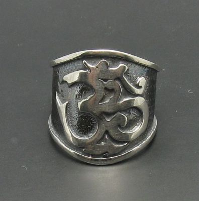 Stylish Sterling Silver Ring Genuine Solid Hallmarked 925 Aum Handmade Empress