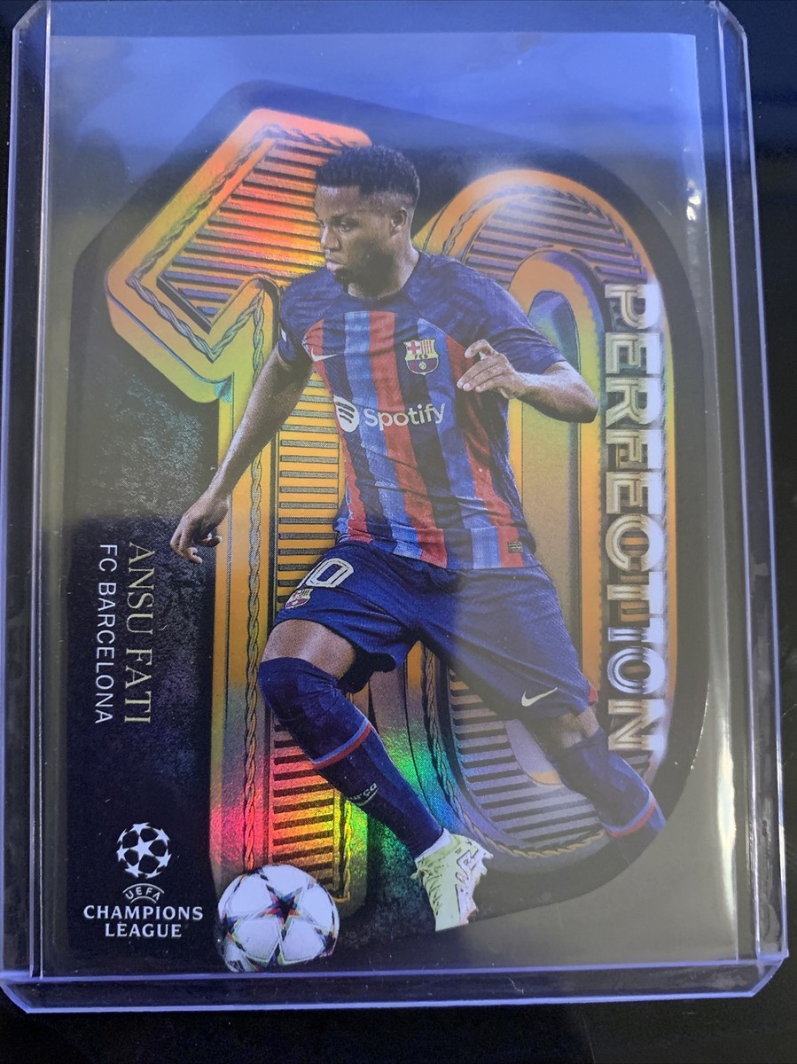 2022-23 Topps UEFA Club Perfection 10 Ansu Fati Barcelona Case Hit 