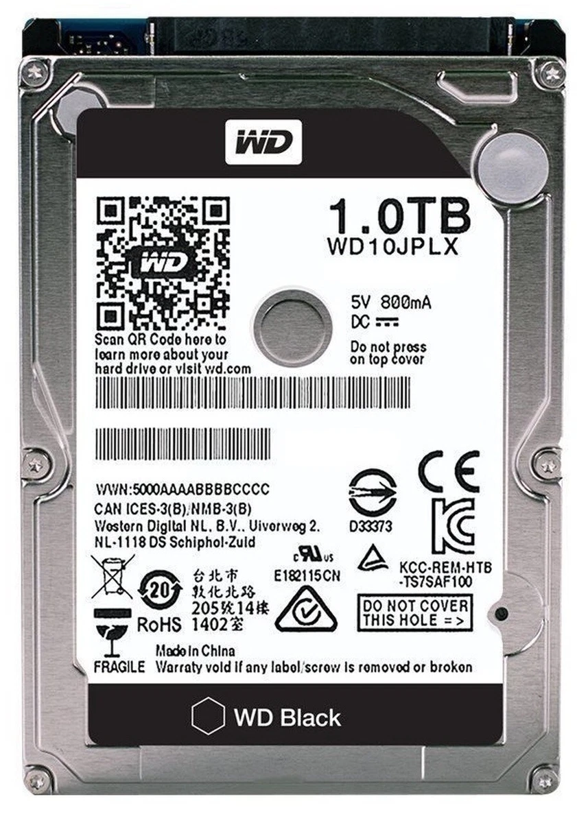 Western digital black cheap 1tb 2.5