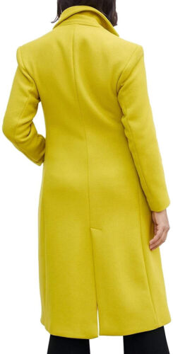 RARE ZARA YELLOW LIME PISTACHIO WOOL COAT TRINNY BATWOMAN SIZE XS-S - Picture 11 of 12
