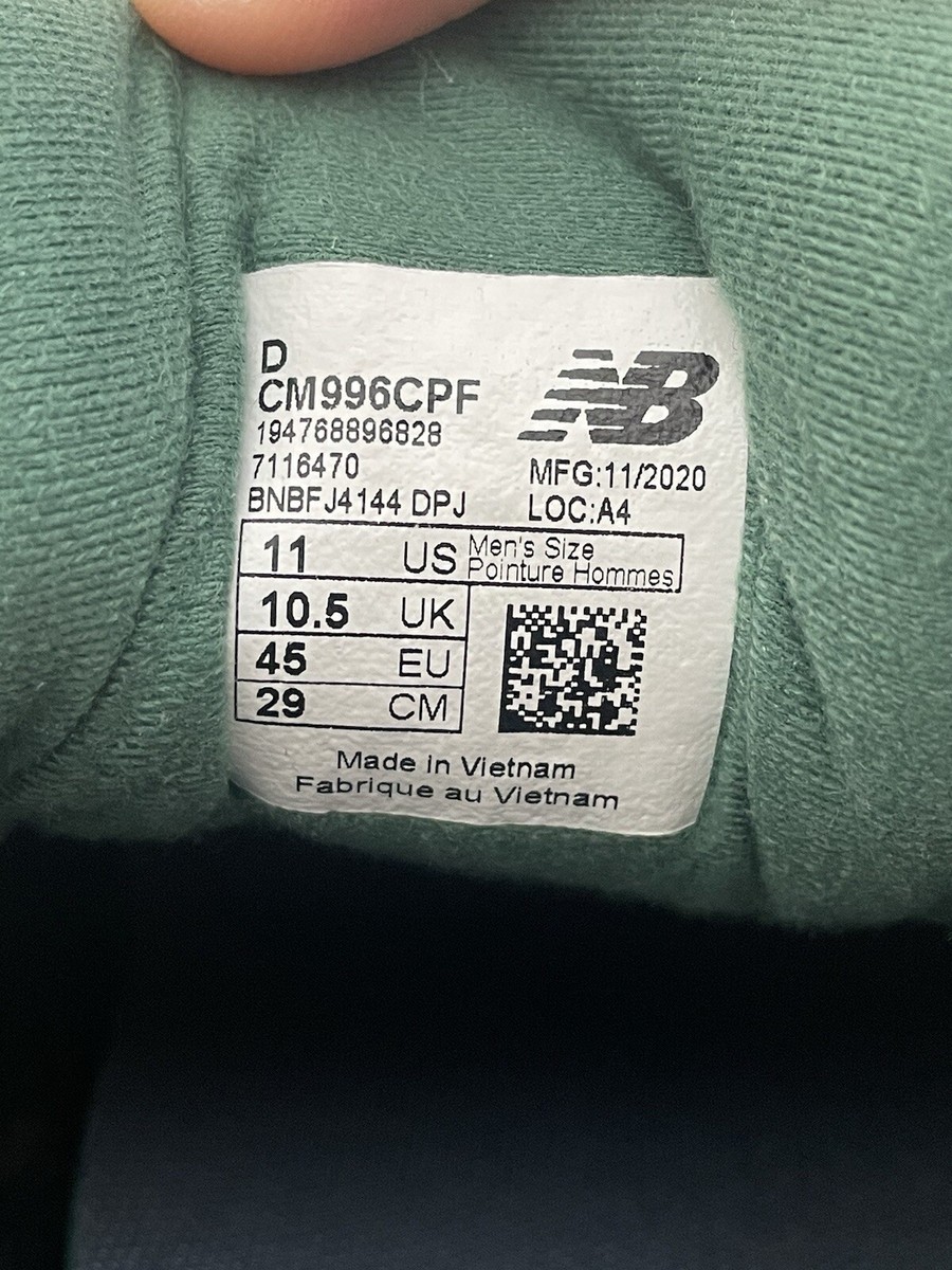 ニューバランス CM996CPF 28cm New Balance 996 CM996CPF Forest Green/White Mens Size 11 | eBay