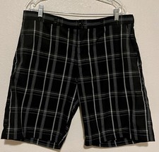 PGA Tour Size 36 Golf Bermuda Shorts Black/Gray Lightweight