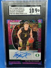 20' PANINI Prizm DP Payton Pritchard PINK FAST BREAK ROOKIE RC AUTO SGC10 AUTO9 