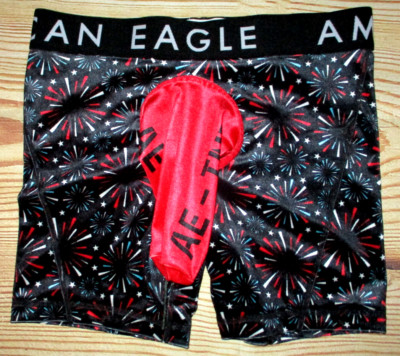 MENS AMERICAN EAGLE VELVET COSTUME POUCH BOXER BRIEF XL (40/42)