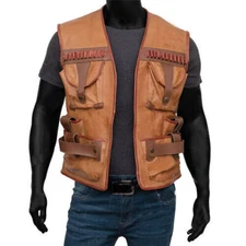 Paul Hogan Crocodile Dundee Leather Vest