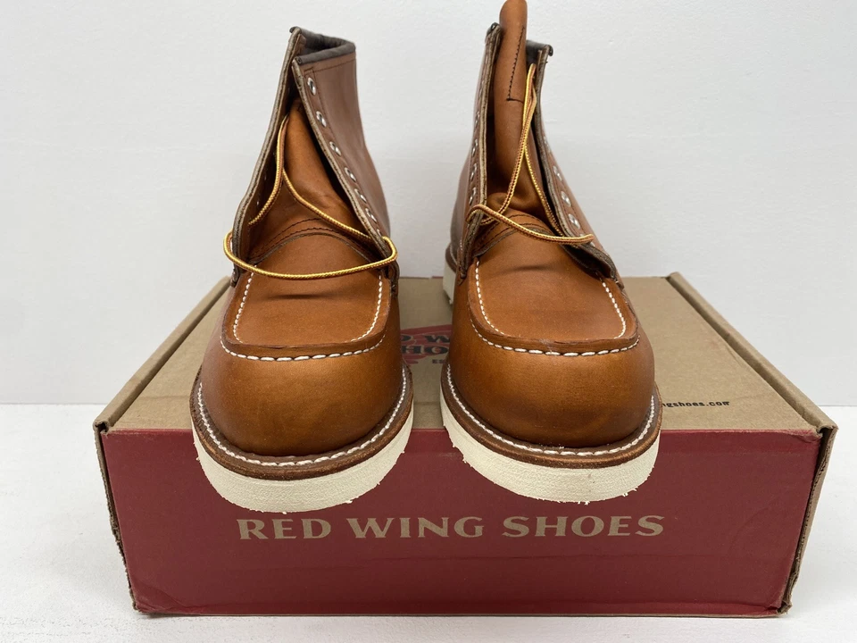 Red Wing Moc Toe Boots (UK 9) 'Oro Legacy' 875 USA Heritage Leather 6” Brown - Image 2 of 4