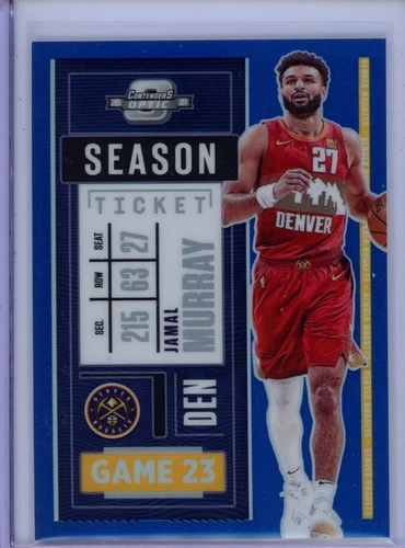 2020  Panini Contenders Optic #65 Jamal Murray Season Ticket Holo Blue /99