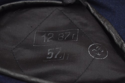 Vintage Polish Army Dark Blue Beret – Size 57 - Picture 5 of 24