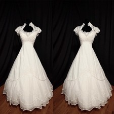 Vintage Wedding Dress Halter High Neck Floral Lace Appliques A Line Bridal Gowns