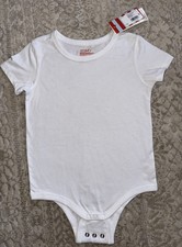 Cat  Jack White Bodysuit Snaps Adaptive 5T Boys Girls New With Tags