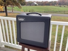 Laney Cub-Super Amplifier- 15 watts tube power.     12” Laney speaker 