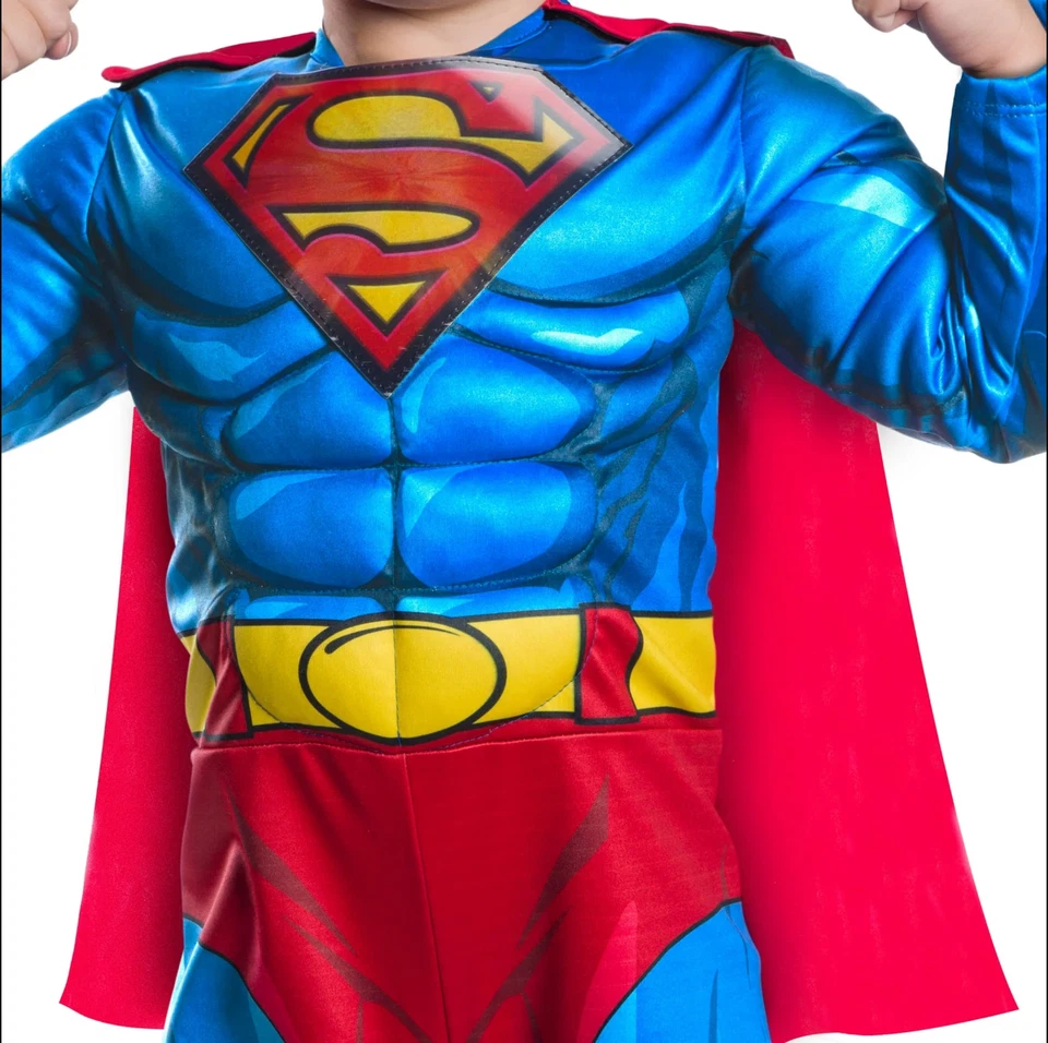 Rubie's DC Superman Toddler Costume 2T - Jumpsuit & Cape, Halloween Hero - Image 2 of 2