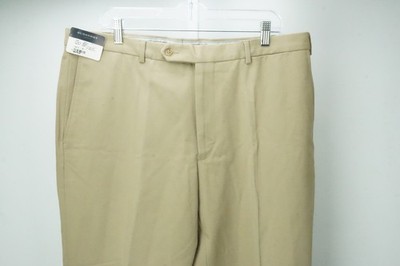 Burberry Beige Khaki Brown 100% Cotton Mens Pants Trousers Sz 56 EU NEW