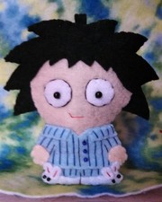 Handmade Ornament Inspired by Robert Smith The Cure PJs Lullaby Disintegration