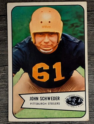1954 Bowman #25 John Schweder LOW GRADE