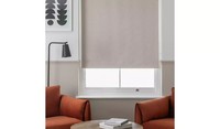 Habitat Roller Blind 90cm Neutral Industrial Stripe Window Curtains 5029770