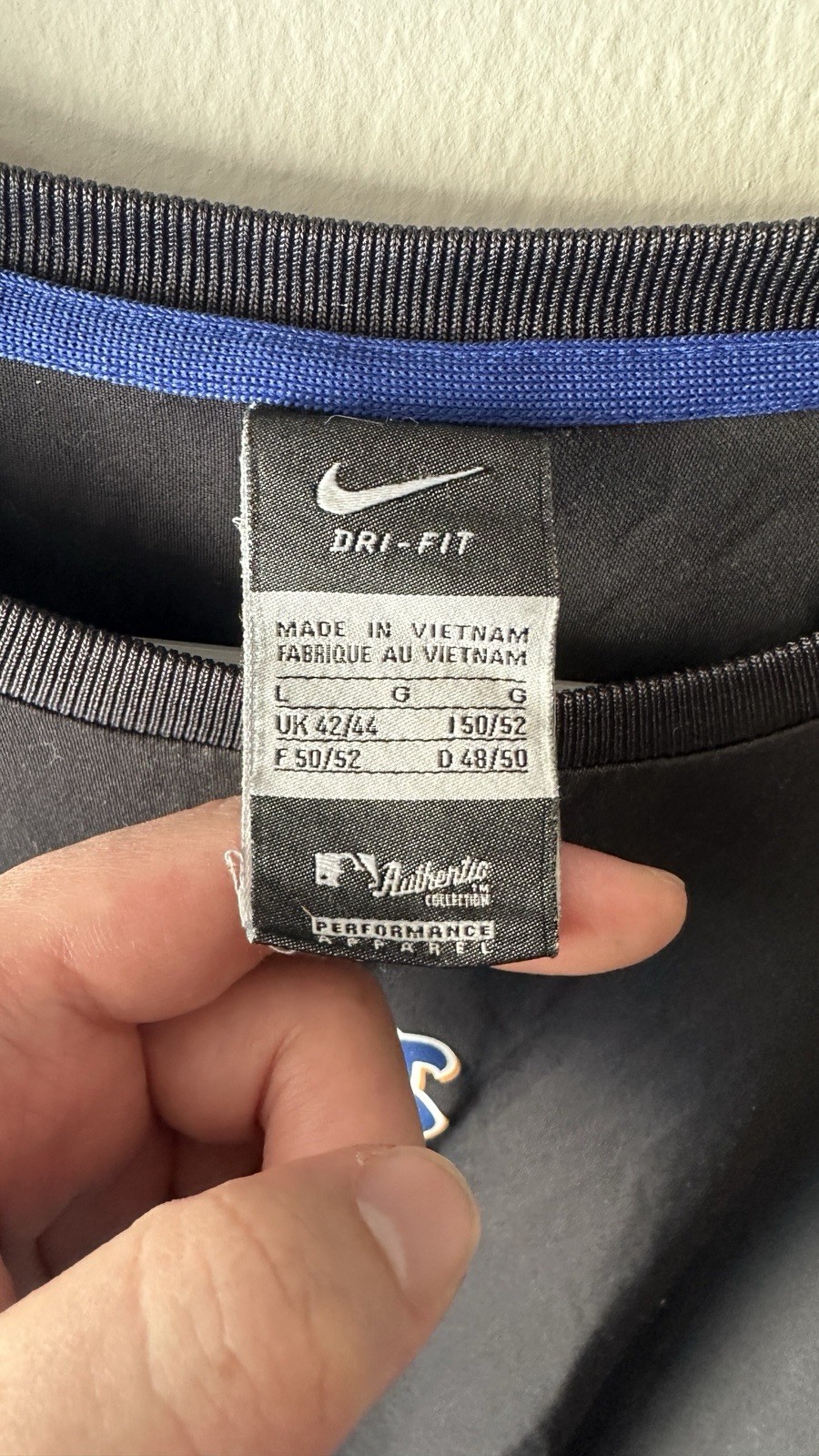 Nike New York Mets Dri-Fit Shirt Mens Large MLB Authentic Performance thumbnail 2