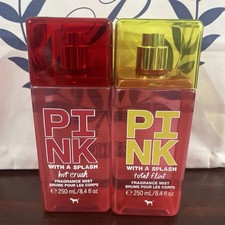 New bundle PINK VS Hot Crush Crush Fragrance Mist 8.4 fl oz SOLD OUT AND VHTF