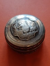 Jolie Boite XIXe Argent Massif Bergère Louis XVl 25 Grammes 