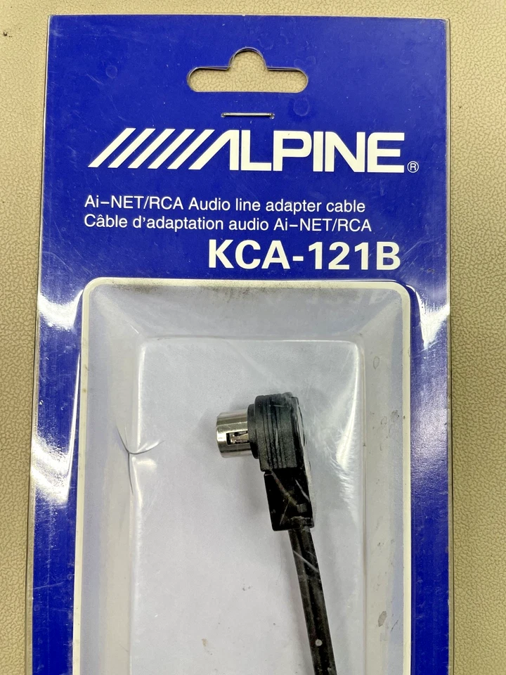 Alpine KCA-121B Ai-NET/RCA Audio Line Adapter Cable, NOS - Image 2 of 4