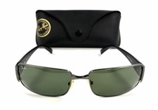 Ray-Ban RB3237 004 Rectangular Sunglasses Gre...