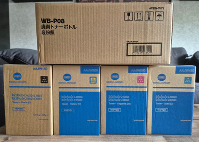 KONICA MINOLTA TNP79K TNP79C TNP79M TNP79Y Toner + Waste f. Bizhub C3350i C4050i