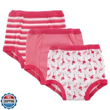 Luvable Friends Unisex Baby Cotton Training Pants, Flamingo, 4 Toddler
