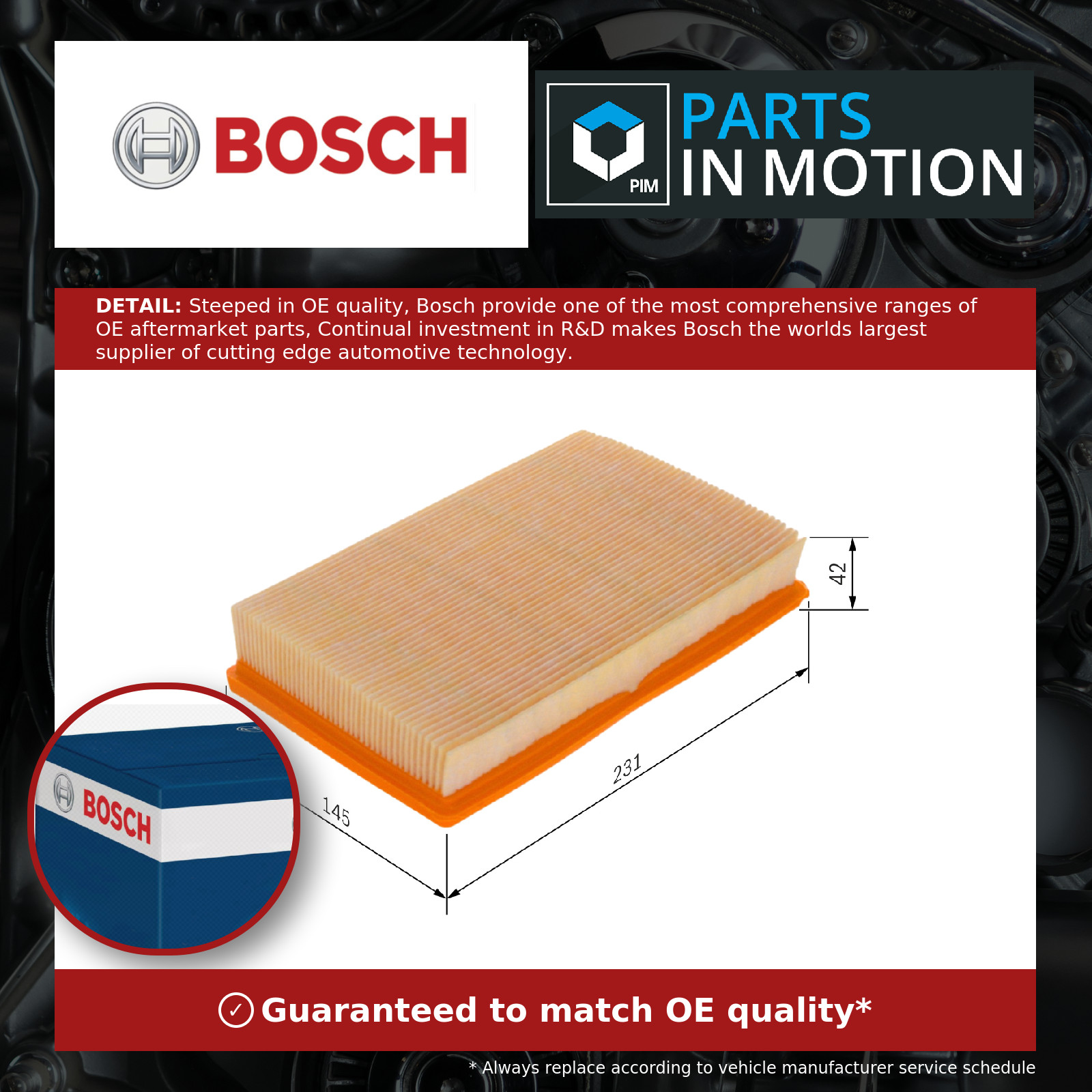 Air Filter F026400037 Bosch 1378062J00000 1378062J00 1378062J0000 - Image 4