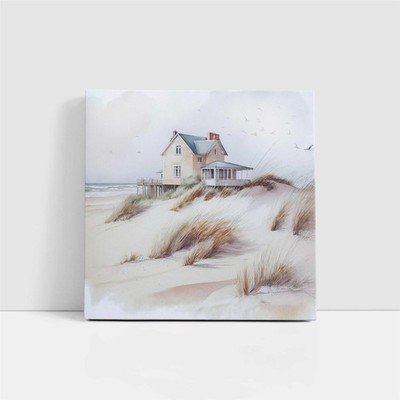 Küsten Kunstwerk gerahmt Leinwand Bild Druck Strand Haus Gemälde, Set vorhanden
