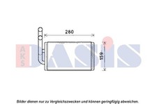 AKS DASIS WÄRMETAUSCHER HEIZUNGSKÜHLER passend für CHEVROLET CAPTIVA OPEL