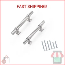 knobelite 25Pack Brushed Nickel Cabinet Pulls 3 inch Hole Centers Stainless Stee