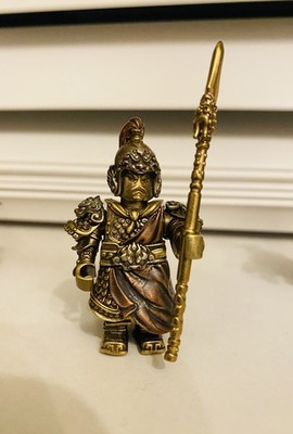 Song General Figur, Yue Fei Historical Warrior Magnetic Metal Statue