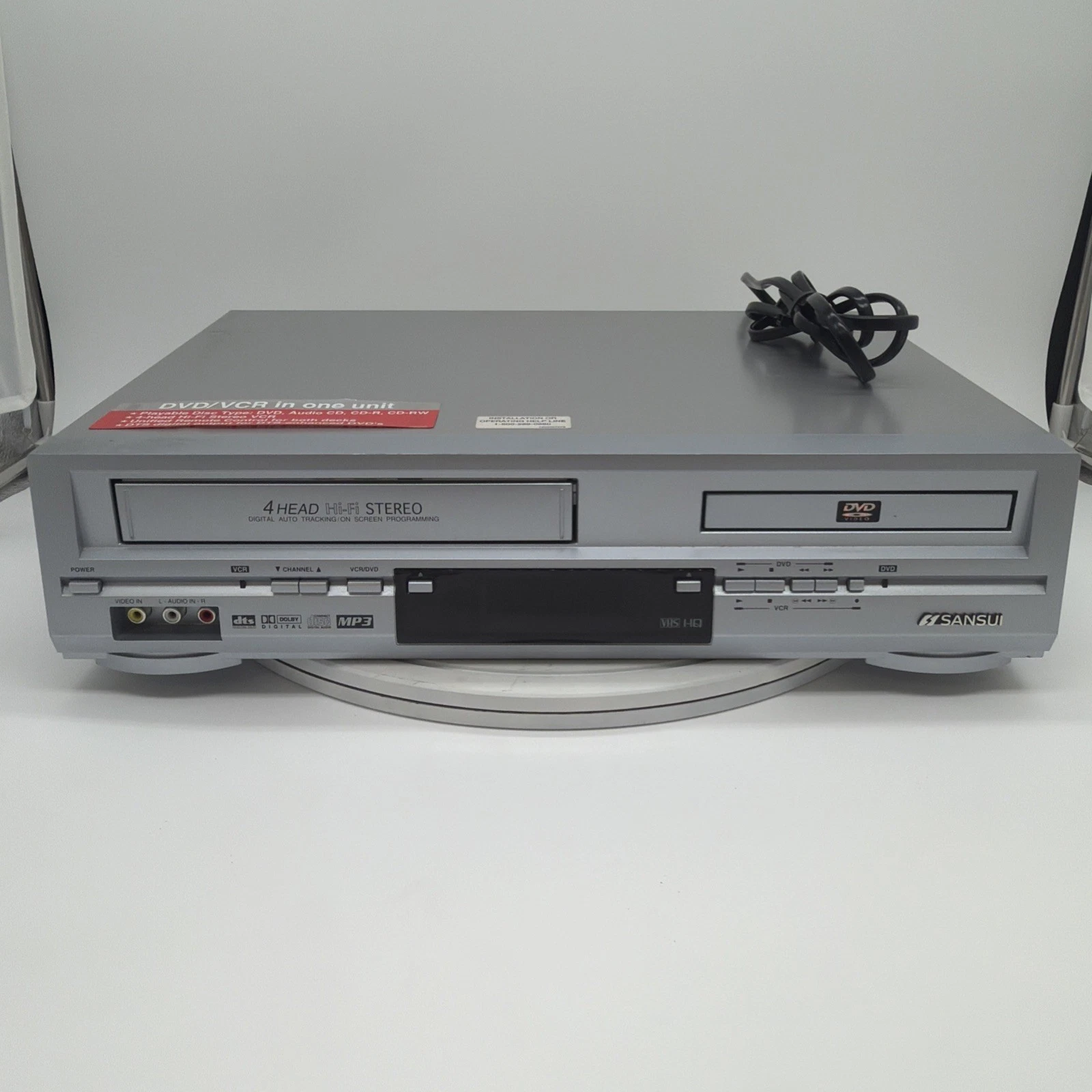 Used & Tested Sansui VRDVD4000 DVD/VCR Combo Player