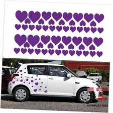Heart-Shaped car Stickers Creative Decoration for car Doors, Hoods, Purple