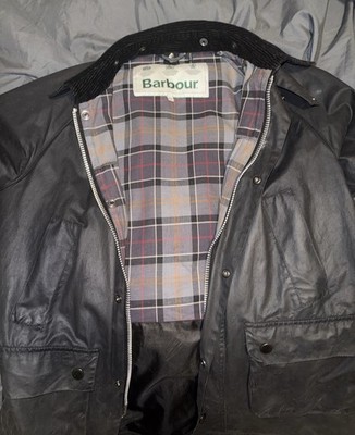 Barbour SL Bedale Wax Jacket Black MWX1758BK92 Mens Size 42 (Large 