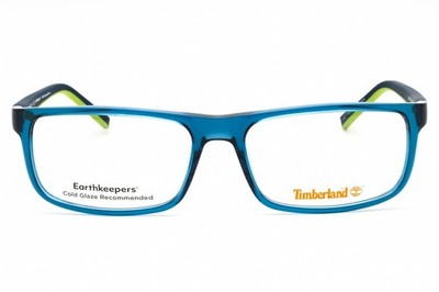 Timberland TB50017 090 Blue Rectangle Men Plastic Eyeglasses Frame 60-17-135