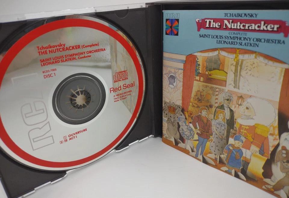 Tchaikovsky The Nutcracker (Slatkin, St Louis Sym Orch) RCA 2 CDs made in Japan  Foto 2 de 4