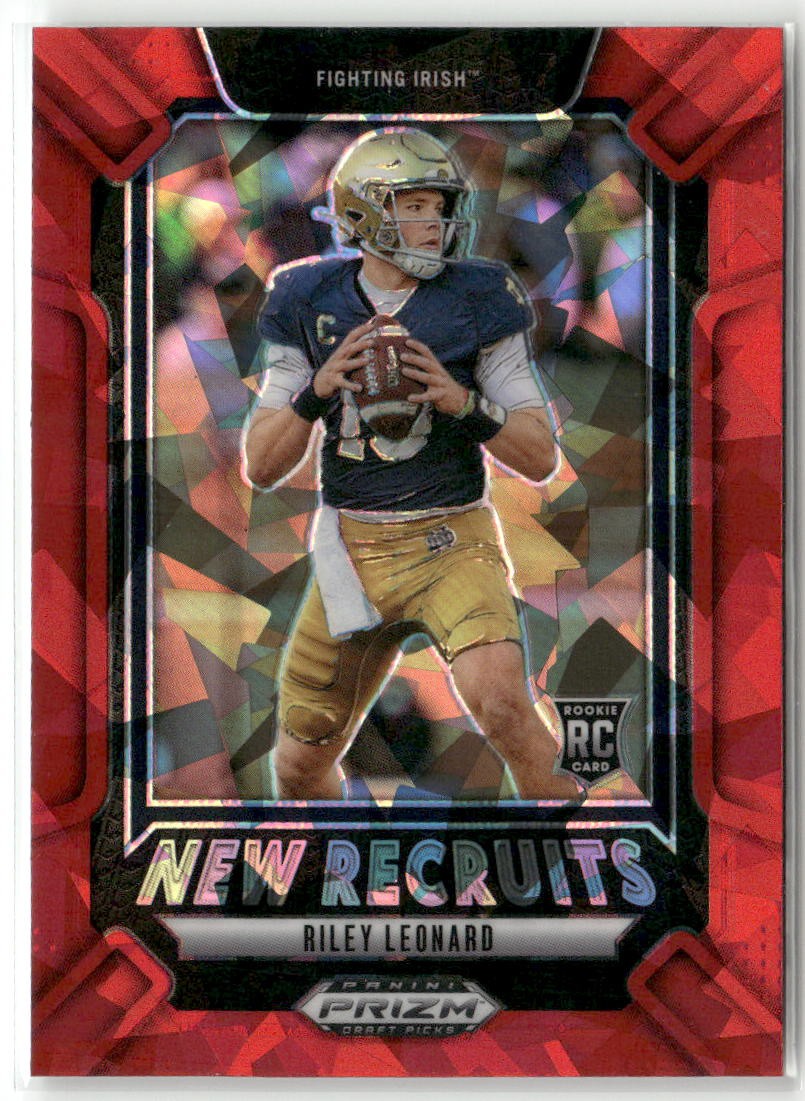 2025 Panini Prizm Draft Picks #17 Riley Leonard New Recruits Red